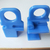 蓝色尼龙挡块注塑 异形件直径6塑料挡块  机械螺旋尼龙挡块缩略图4