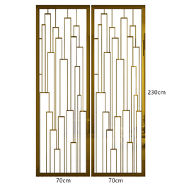 湛江不锈钢屏风-花玄屏-中式不锈钢屏风
