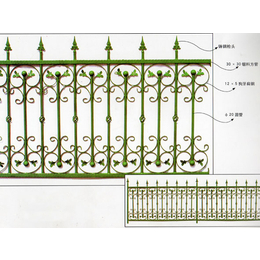铁艺围栏施工-小区铁艺围栏施工-鸿门铁艺(推荐商家)