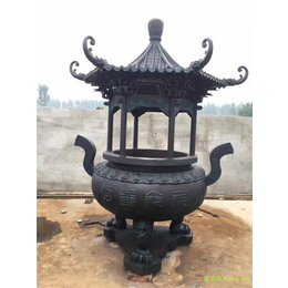 图片设计-带顶铜香炉定制批发-凉山彝族自治区铜香炉