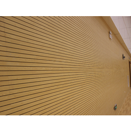 槽木槽木吸音板工程 木质吸音板效果图 学校