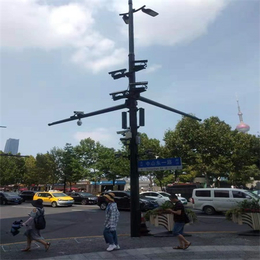 合肥多功能灯杆 智慧城市 合肥亮化工程合作 城市道路合杆