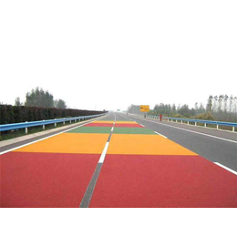 水泥彩色防滑路面-洲恒环保厂家-彩色防滑路面