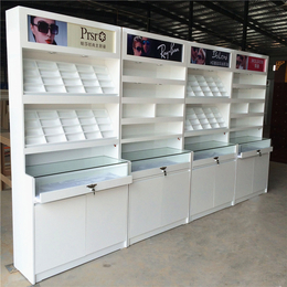 厂家生产商场眼镜柜 立式玻璃层板展示柜 环保木纹展示柜