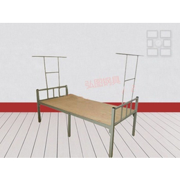 单层铁架床-弘图钢具-长安单层床